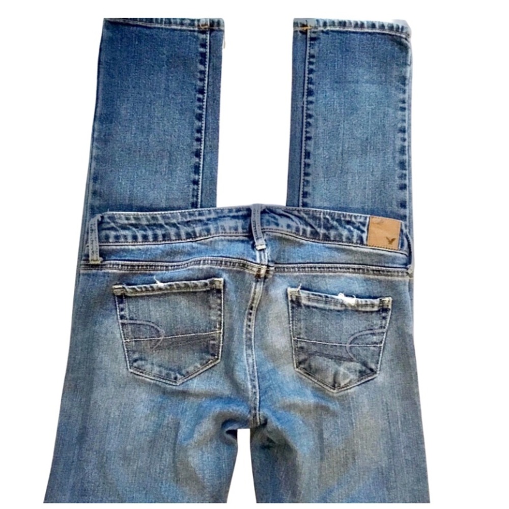 American Eagle Distressed Skinny Stretch Size 4 - Picture 3 of 7